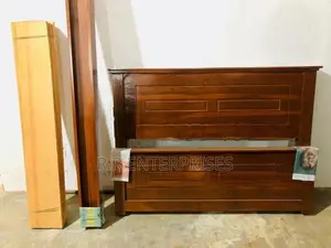 New 6*4 Ft 72"*48" Teak Box Double Bed