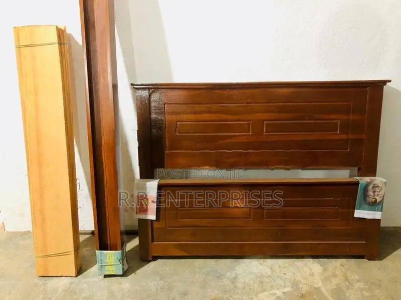 New 6*4 Ft 72"*48" Teak Box Double Bed