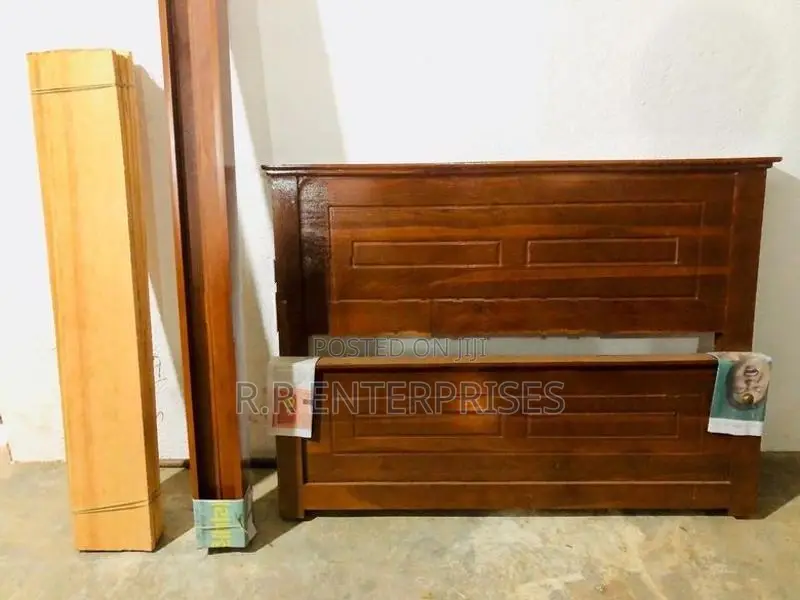 New 6*4 Ft 72"*48" Teak Box Double Bed