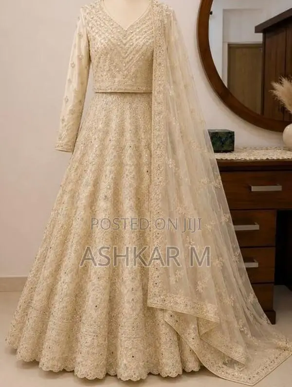 Indian Ivory Bridal Lehenga