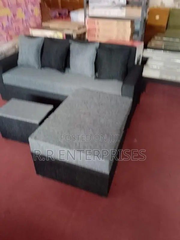 New Modern Fabric Sofa Set with Stool Pillow