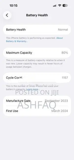 Apple iPhone 15 Pro 256GB -Blue Titanium (Used)