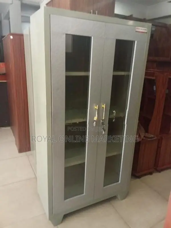 6 by 3 steel office cupboard (M-23)