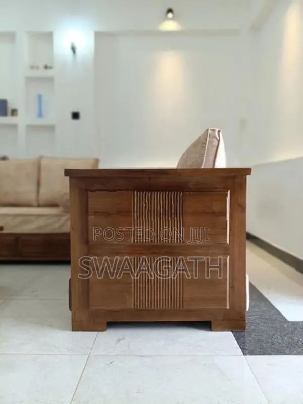 Premium Solid Teak Sofa Set ( 3+2+1) With Coffee Table