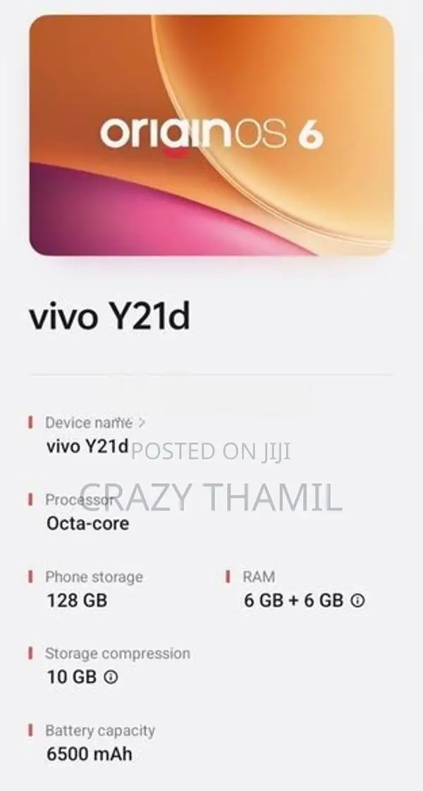 Vivo Y21d (Used)