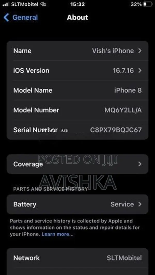 Apple iPhone 8 Black (Used)
