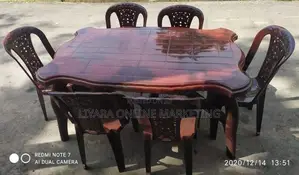 Piyestra Dining Table with 6 Chairs