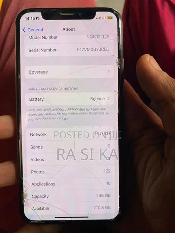 Apple iPhone X I Phone 256 (Used)