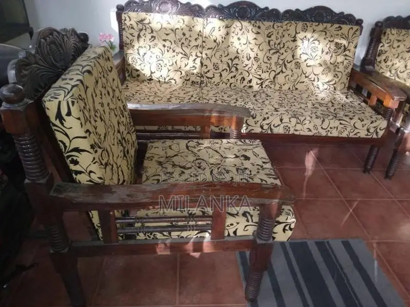 3 Seater Sofa With Two Chairs