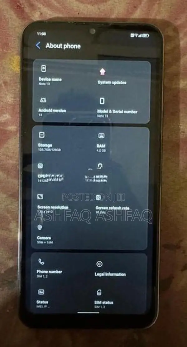 Hotwav Note 13 (Used)