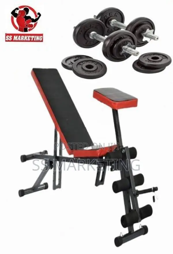 Bench Home Gym Weights Dumbbell Set