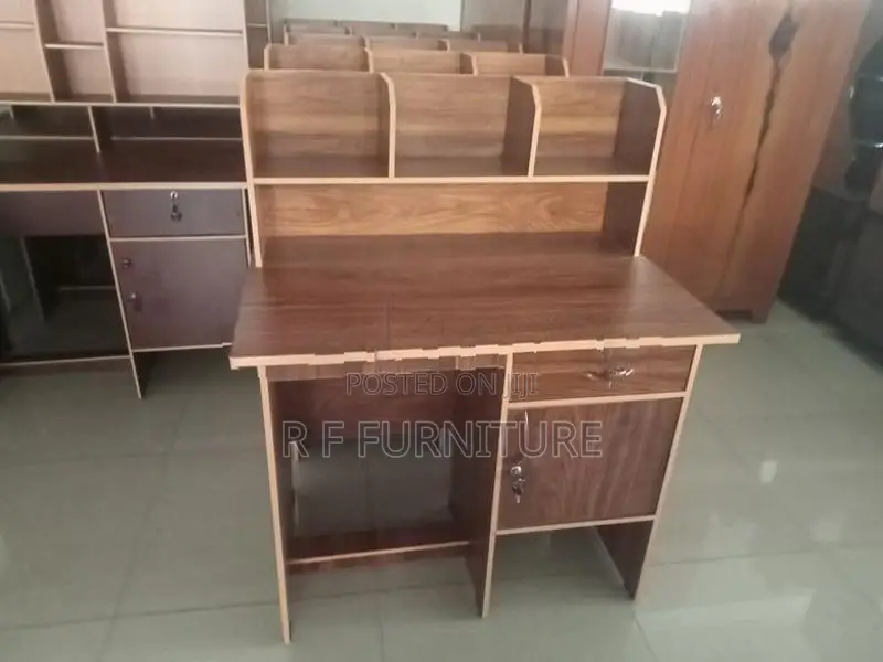 Melamine Table with Rack