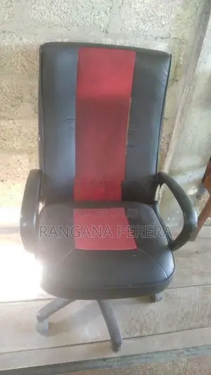 Damro Office Table With High Back Chair Glass Display Rack