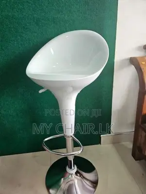 New White Panty Bar Chair