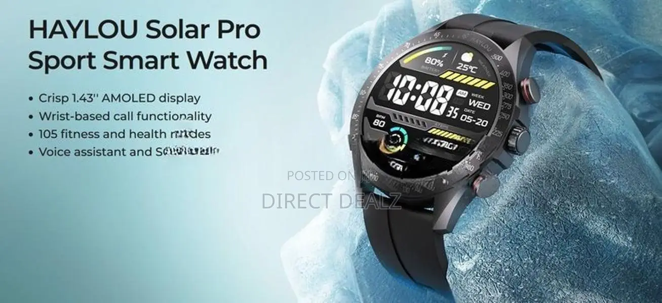 HAYLOU Solar Pro Bluetooth Calling Smart Watch