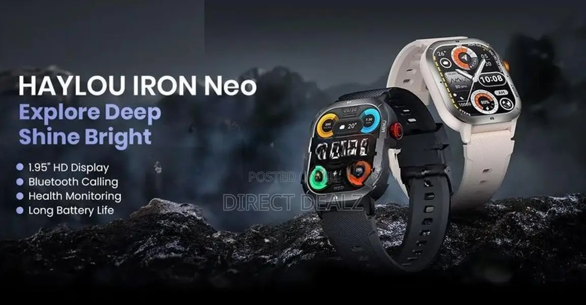 Haylou Iron Neo Smart Watch - Black & Silver