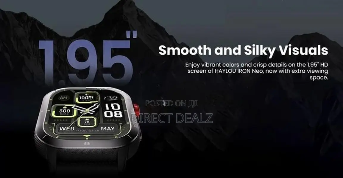 Haylou Iron Neo Smart Watch - Black & Silver