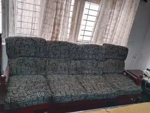 Mahagony Wood Sofa Set