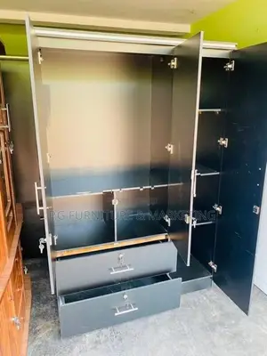 Modern Melamine 3 Drawer Wardrobe