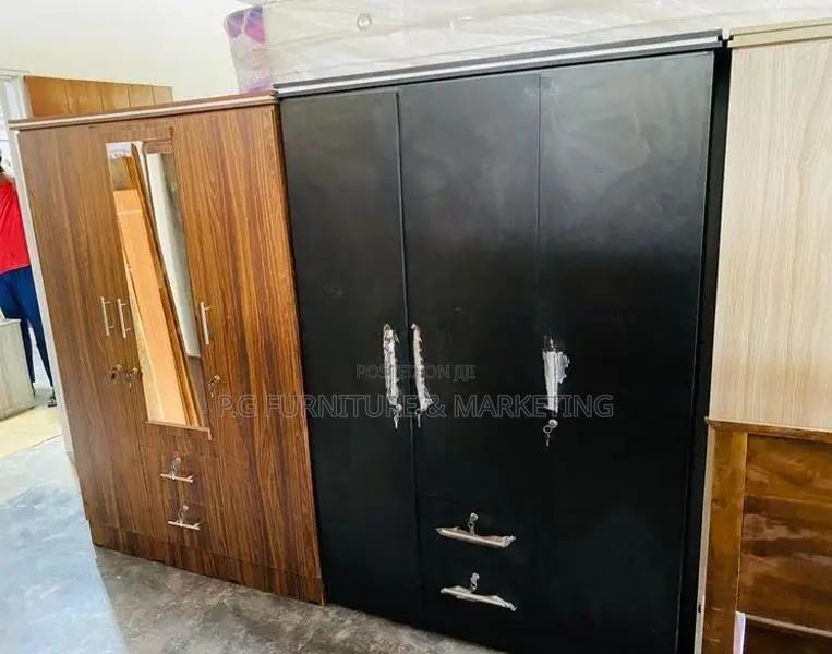 Modern Melamine 3 Drawer Wardrobe