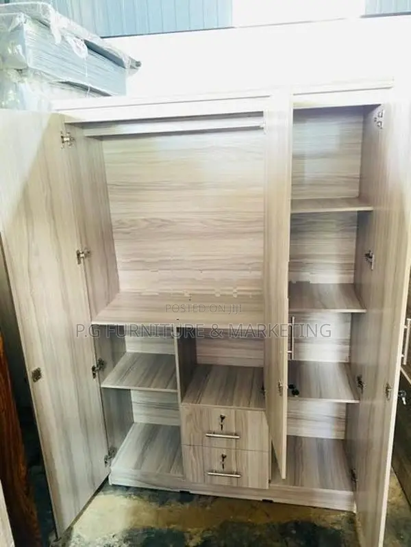 Modern Melamine 3 Drawer Wardrobe