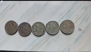 50 Cents Srilankan Rupees 5 pieces