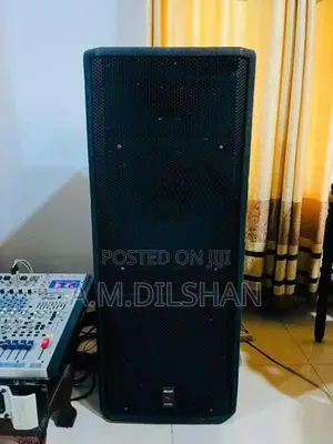 Double Top Speakers with Amplifier and Sound Mixer