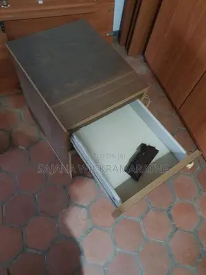 2-Drawer Wooden Office Pedestal Cabinet