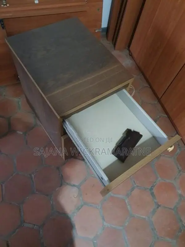 2-Drawer Wooden Office Pedestal Cabinet