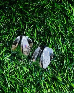 White Steel Earring