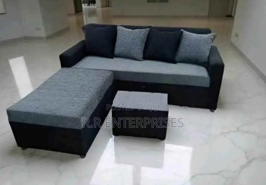 New Fabric Sofa Set With Stool pillow