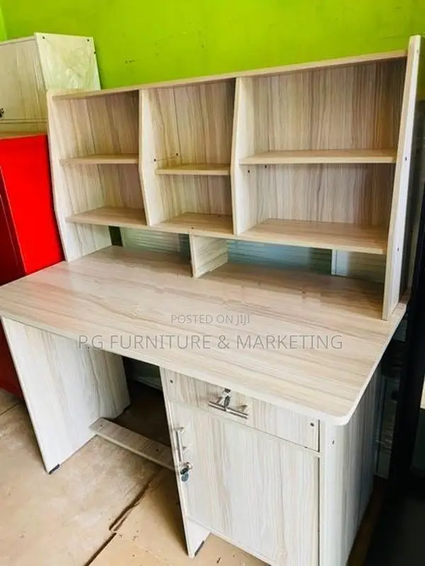 Modern Melamine 4×2 Table With Rack