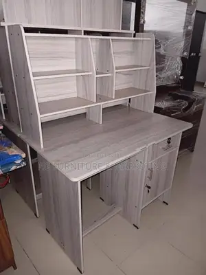 Modern Melamine 4×2 Table With Rack