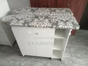 Melamine White Iron Cupboard