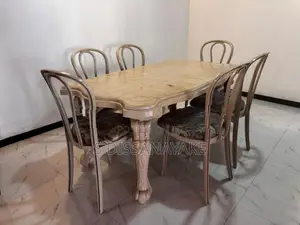 Dinning Table with 6 Cusion Chairs