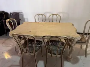 Dinning Table with 6 Cusion Chairs