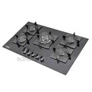 Euro Cooker Hob 5 Burner Tempered Glass JZG95001C 49163