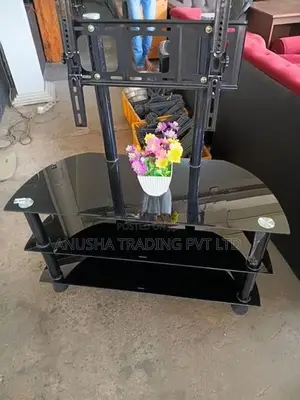 Tv Folder with Tempered Glass Table
