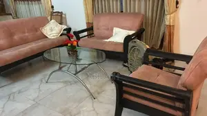 Modern Teak Sofa Set With Table