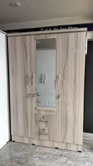 New 3 Door Melamine Wardrobes with Mirror