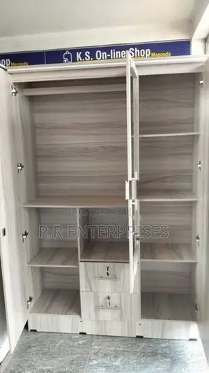 New 3 Door Melamine Wardrobes with Mirror