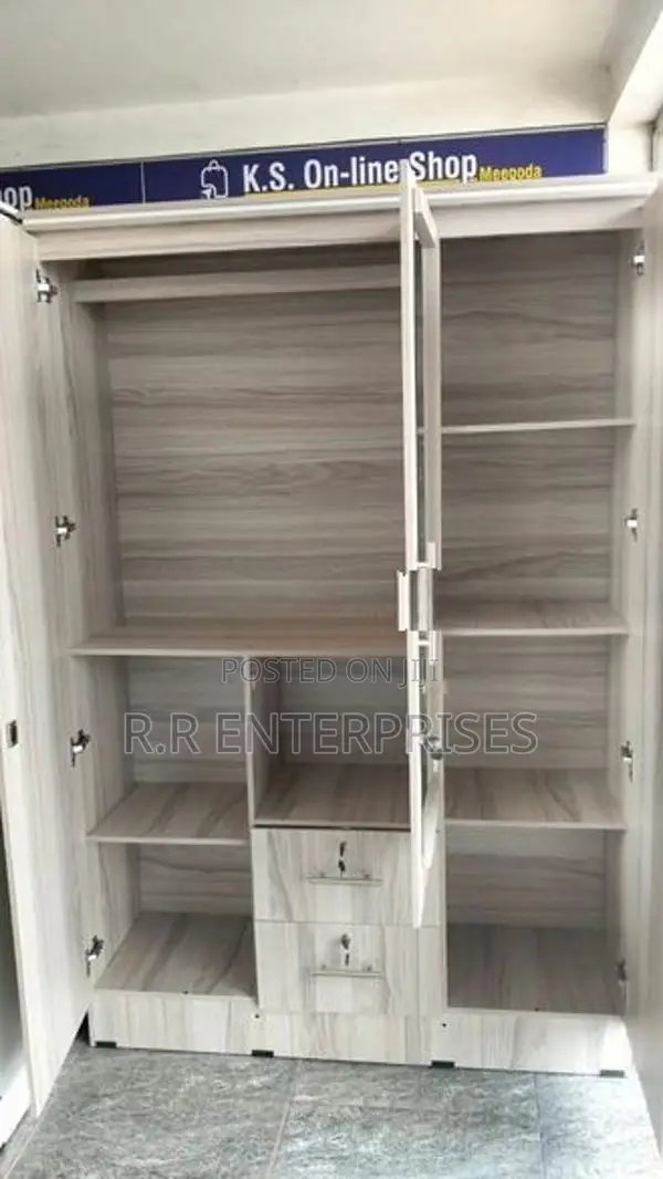 New 3 Door Melamine Wardrobes with Mirror