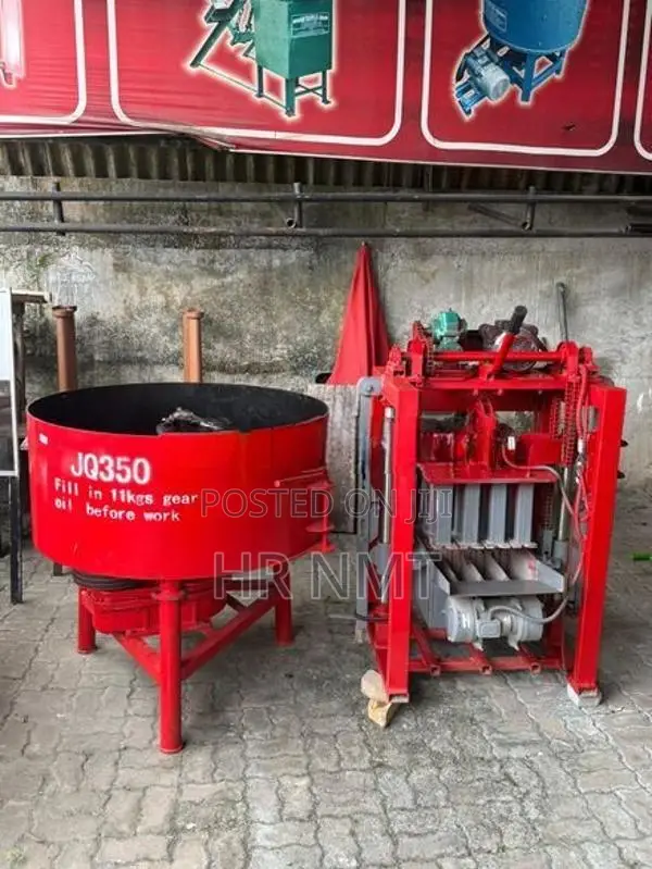 4 Cement Block Making Machine (Semi Automatic) – gal