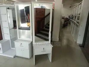 Melamine Dressing Table with Cupboard