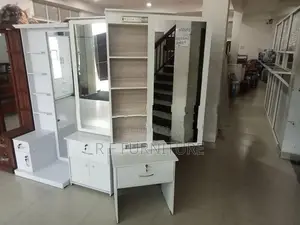 Melamine Dressing Table with Cupboard