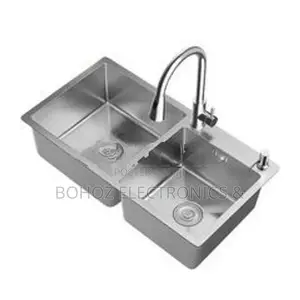 Euro Kitchen Sink Stainless Steel 78*43 (Silver)
