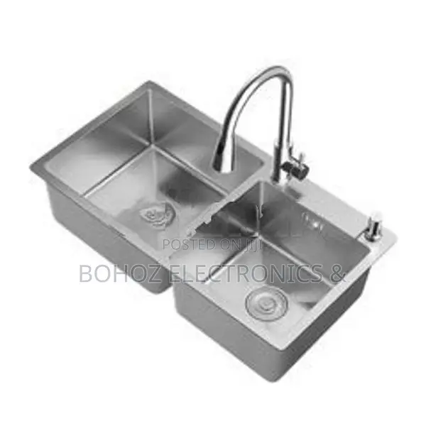 Euro Kitchen Sink Stainless Steel 78*43 (Silver)