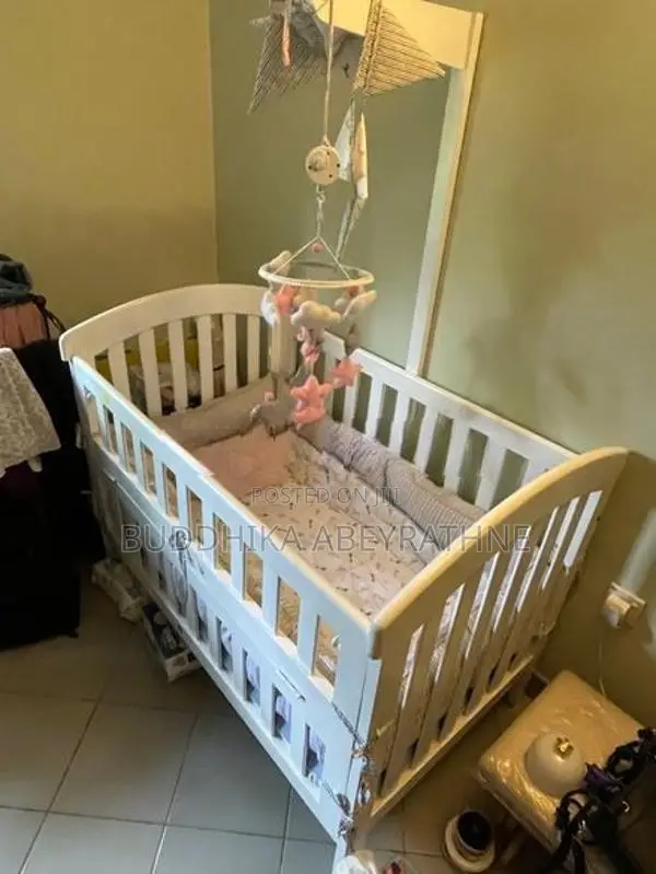 Baby Cot With Pillows - Barely Used