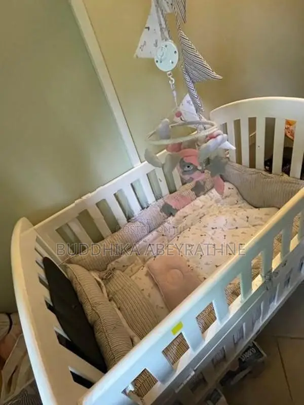 Baby Cot With Pillows - Barely Used