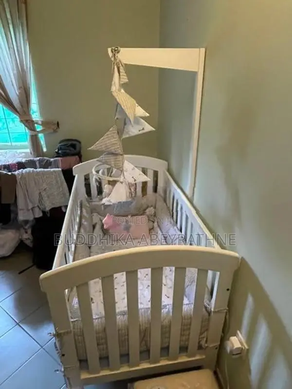 Baby Cot With Pillows - Barely Used
